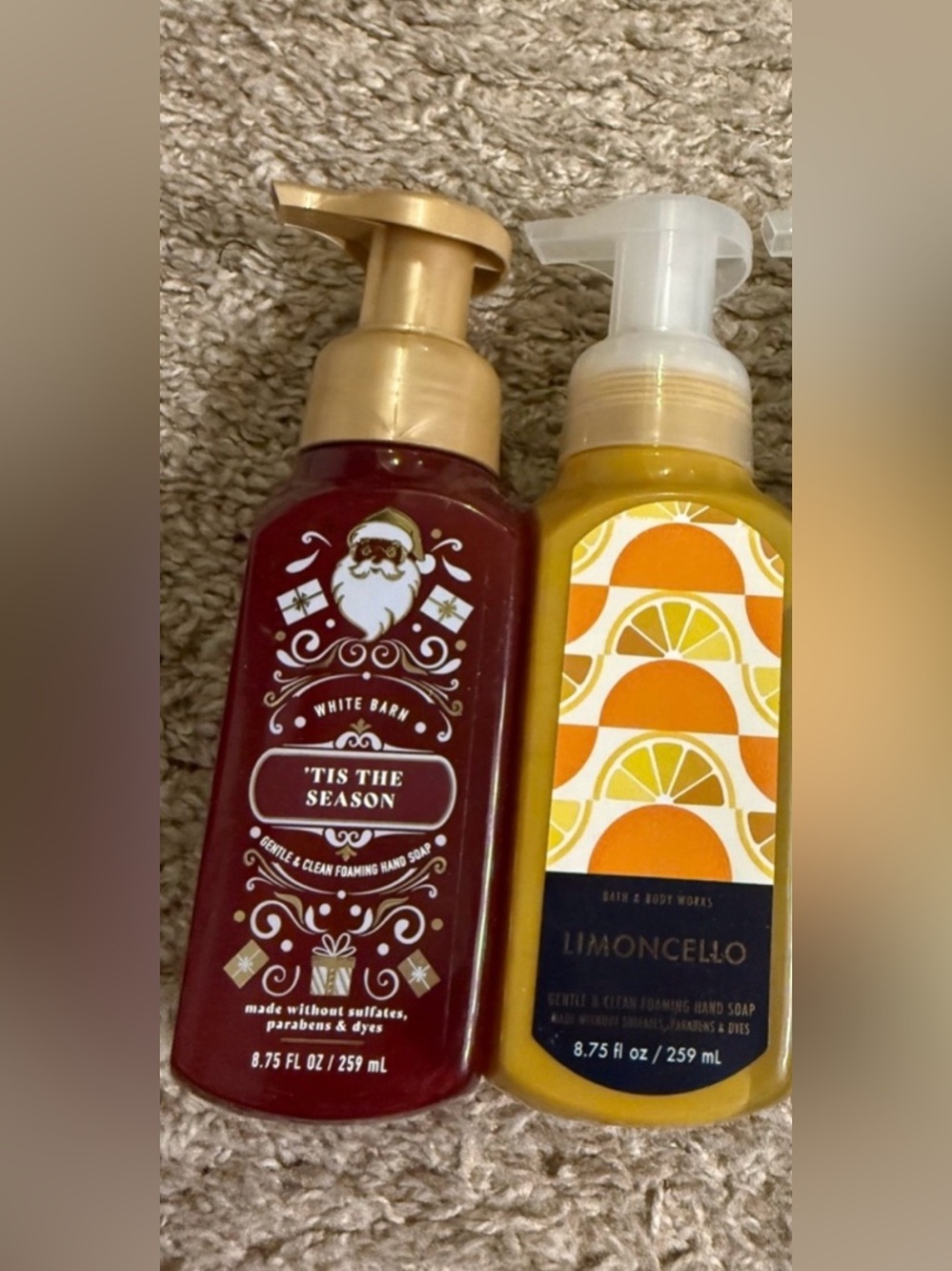 Bath & Body Works Holiday Christmas Summer Gentle & Clean Foaming Hand Soap Set